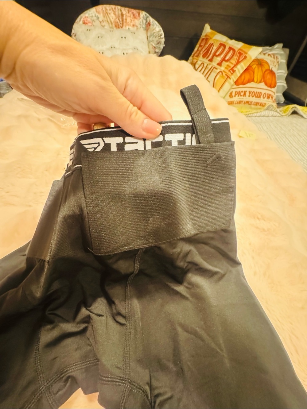 Men's Black Performance Boxer Briefs with Branded Waistband - Picture 4 of 10